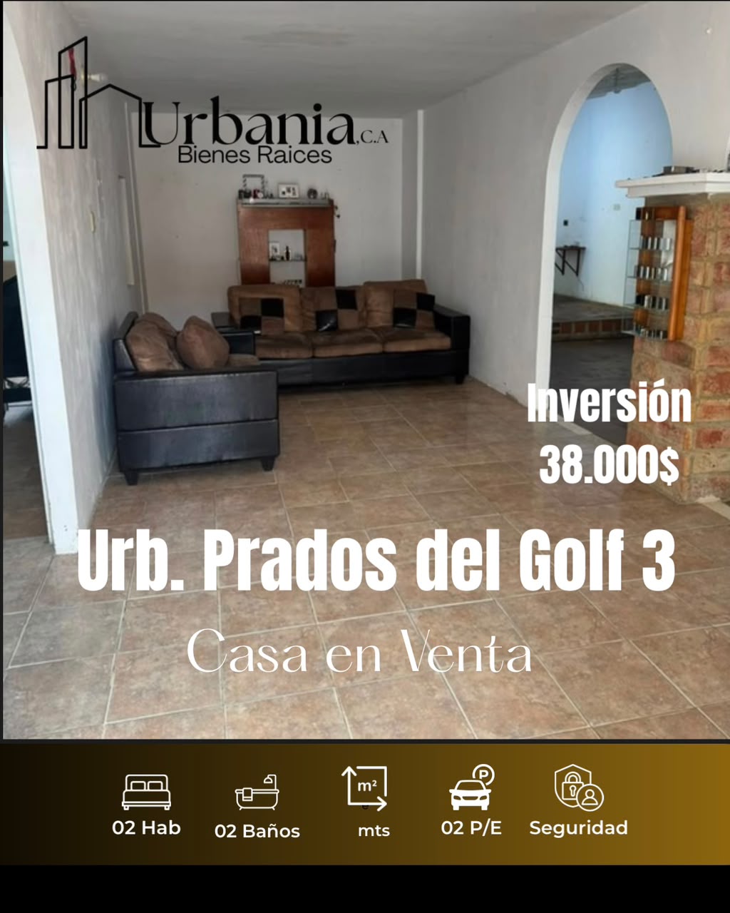 Casa en Venta en Urb. Prados del Golf 3 - Cabudare